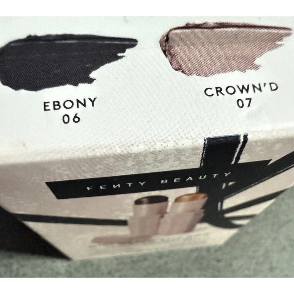 Fenty Beauty Match Stix Mini Contour Highlighter Duo Longwear Ebony/Crown'D New